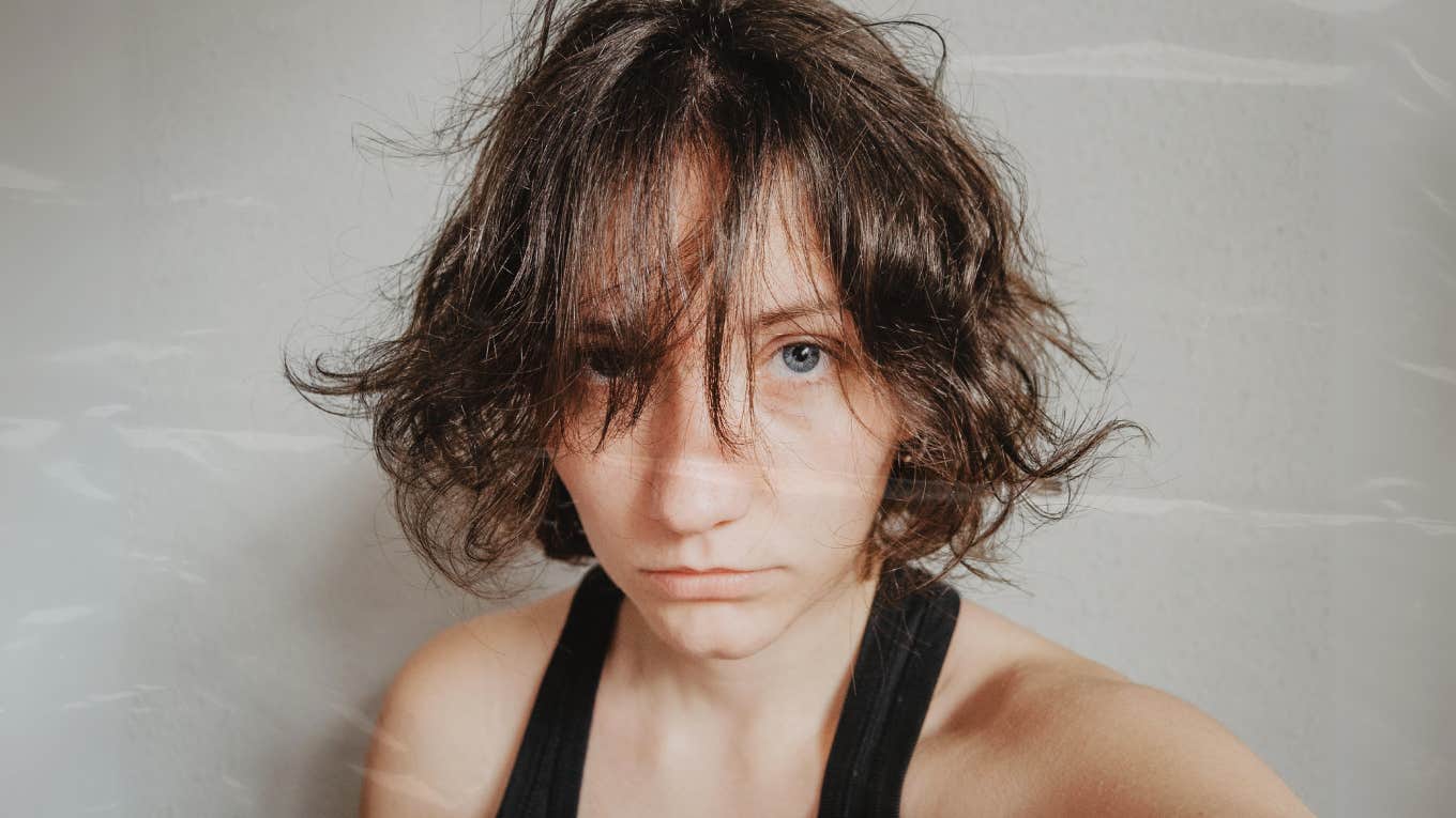 Things My Therapist Didn't Tell Me About Depression (That I Wish I Had Known) woman staring, therapist didn't tell me about my depression that I wish I had known