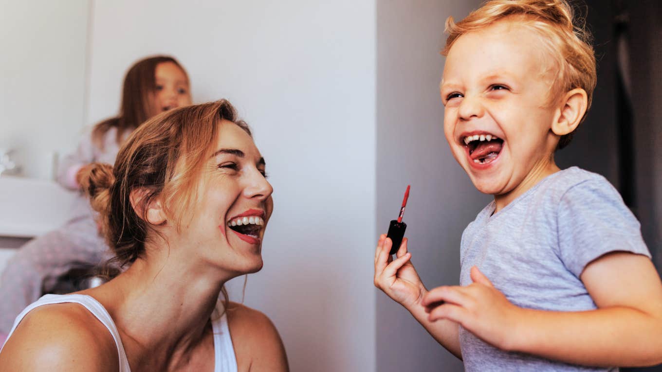 What Will Society Do To My Sweet And Sensitive Son? Mother with her sweet son