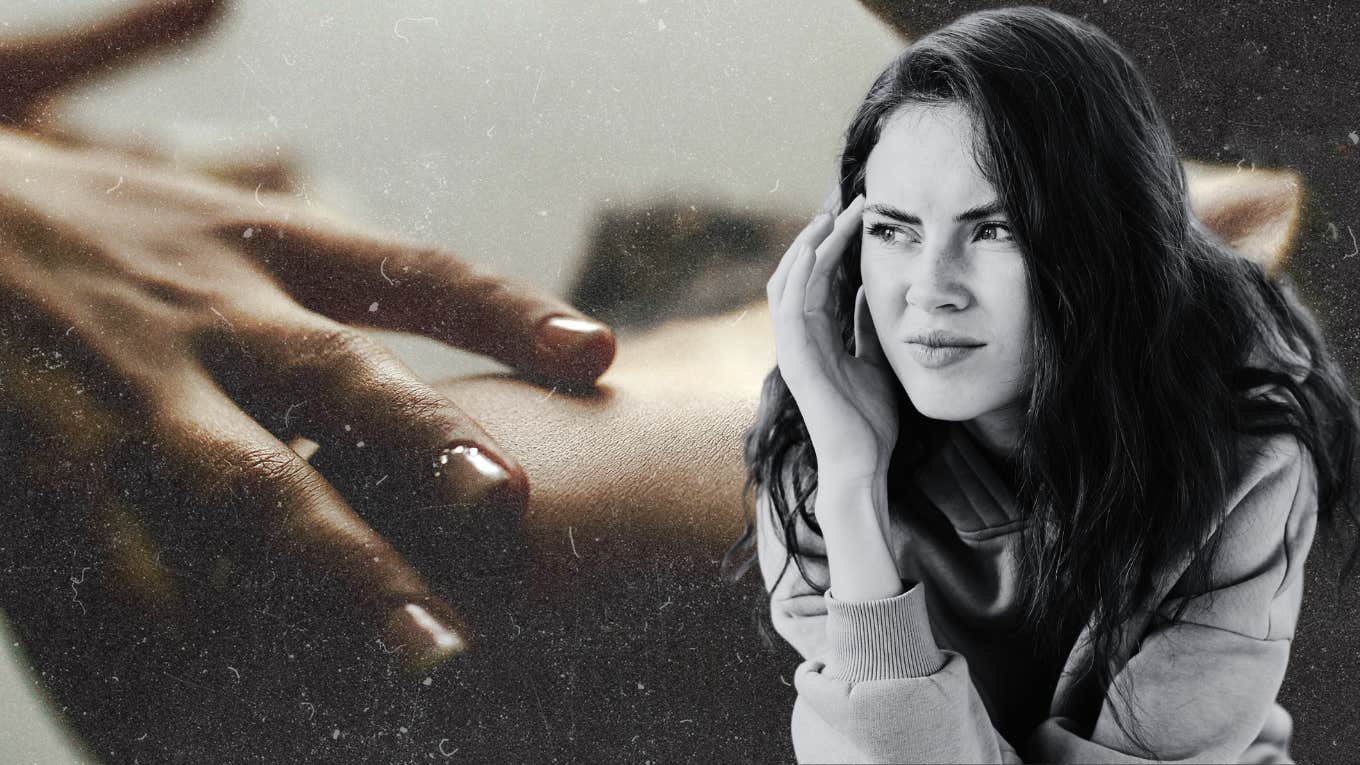 Woman trying to fix disconnection of mind and body during sex