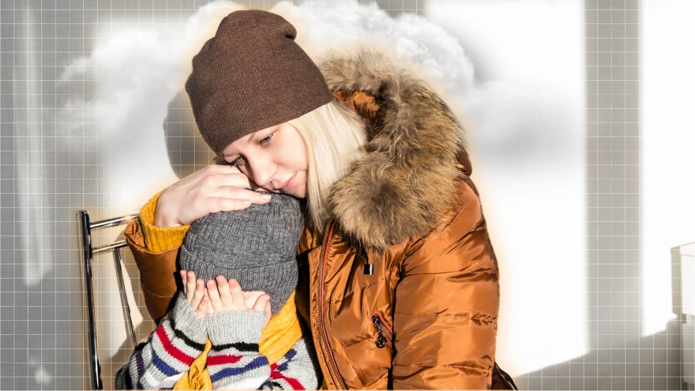 Is Your Anxiety Hurting Your Child? Anxious mother holding her child