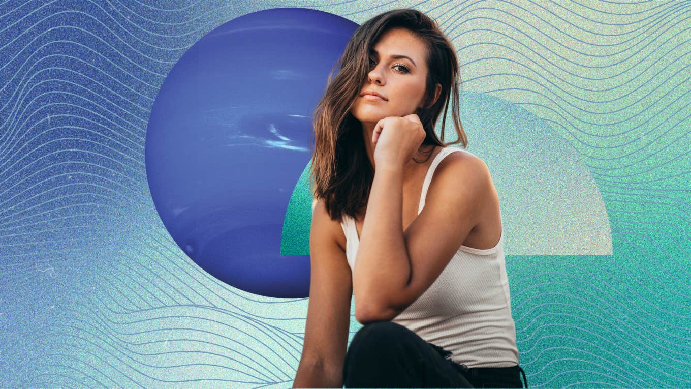4 Zodiac Signs Most Affected By Neptune Retrograde In Pisces From July 2 To December 7, 2024 woman in front of neptune retrograde in pisces 2024