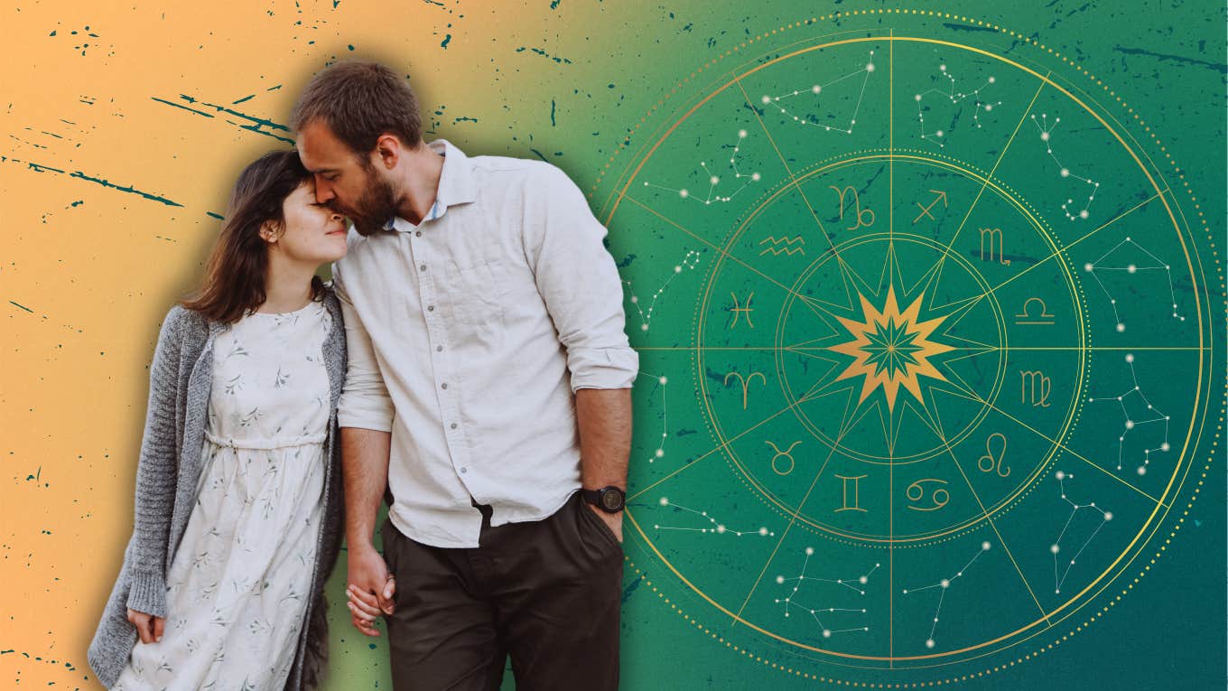 Biggest Fear Each Zodiac Sign Has To Face In A Relationship couple holding hands on zodiac wheel