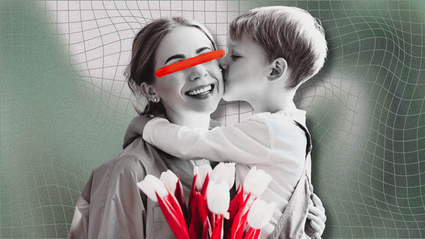 Astrologer Claims Toxic 'Boy Moms' Often Have One Of These 3 'Unhealed' Astrology Placements boy mom with eyes covered