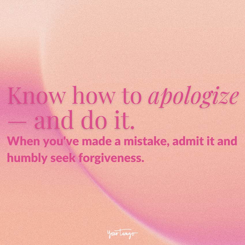 best marriage advice apologize