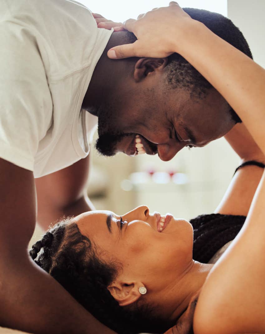 couple making eye contact