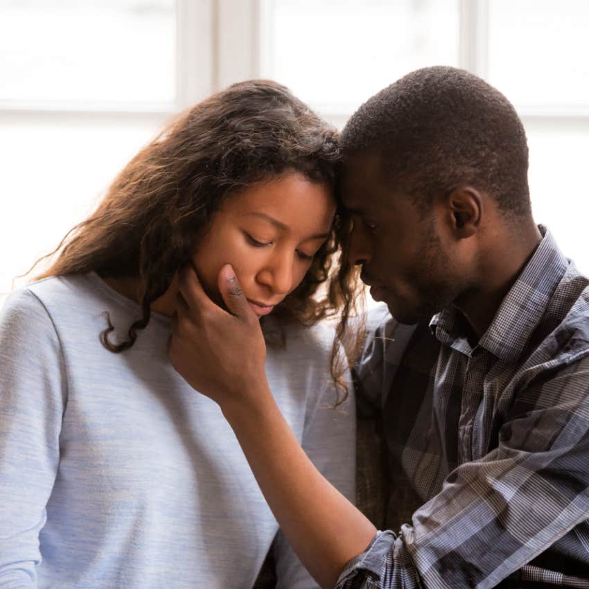 husband being empathetic to his wife