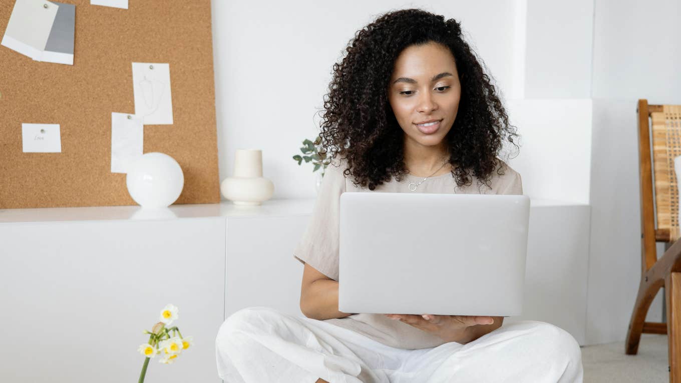 Expert Reveals The 4 Types Of Kids Who Don’t Need To Buy College Degrees To Be Successful woman working on laptop