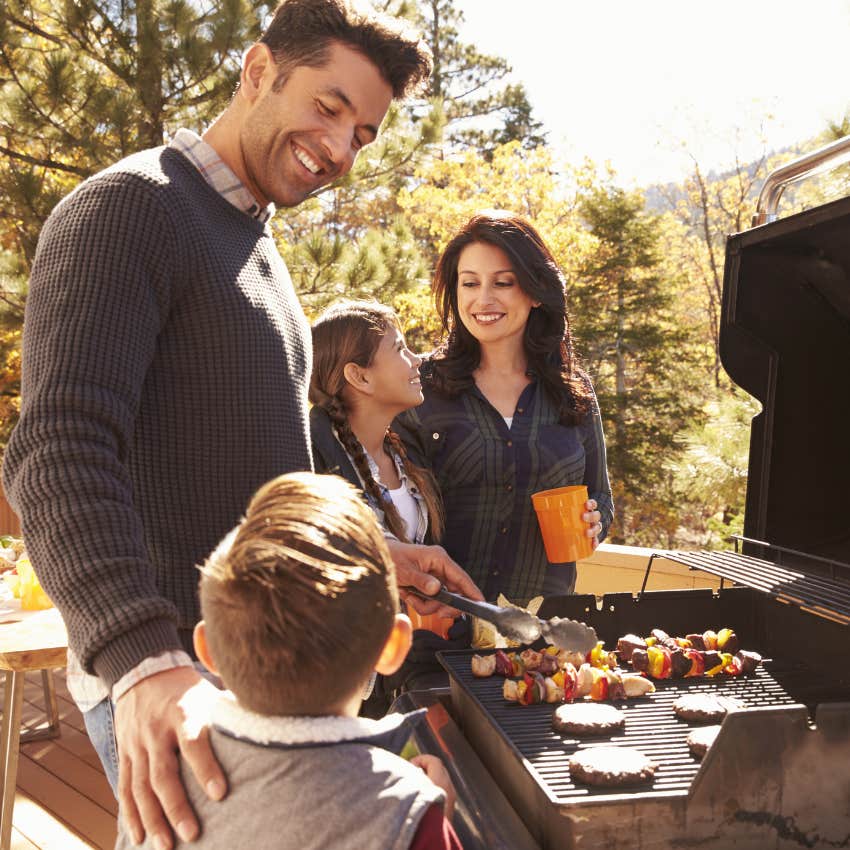 Family 4th of July barbecue. 