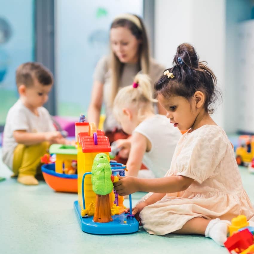 little girl at daycare 