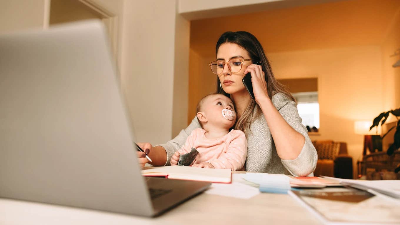 Mom Asked Why She Needs A Sitter When She Works From Home Mom works from home and needs a sitter