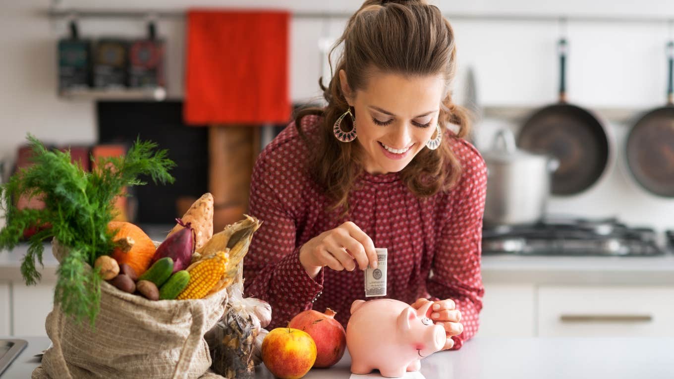 Old-Fashioned Habits People Should Bring Back To Start Living Frugally Again woman saving money