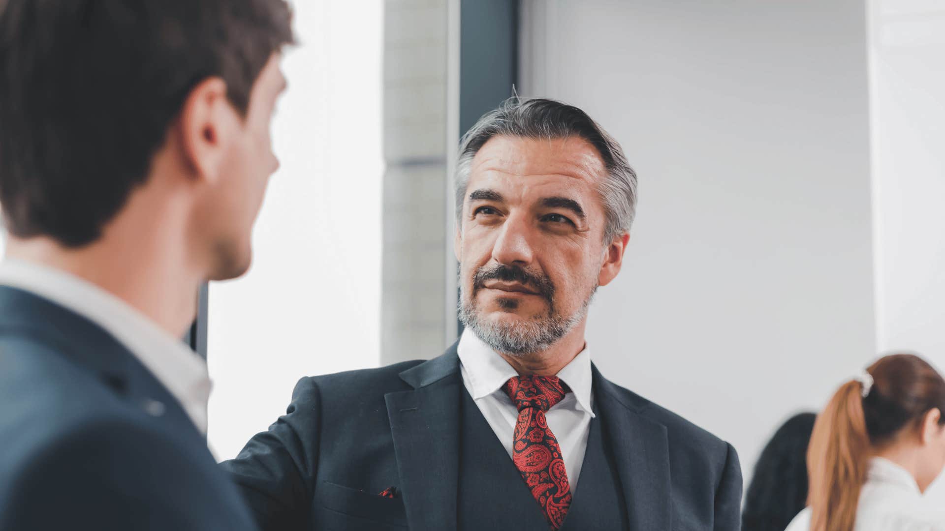 man trying to connect with associate 