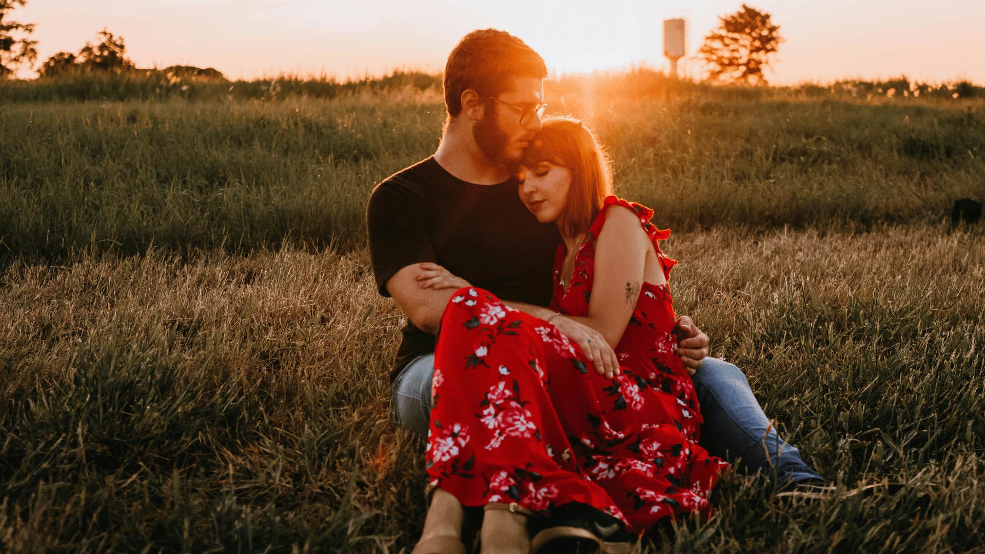 couple showing gratitude for one another