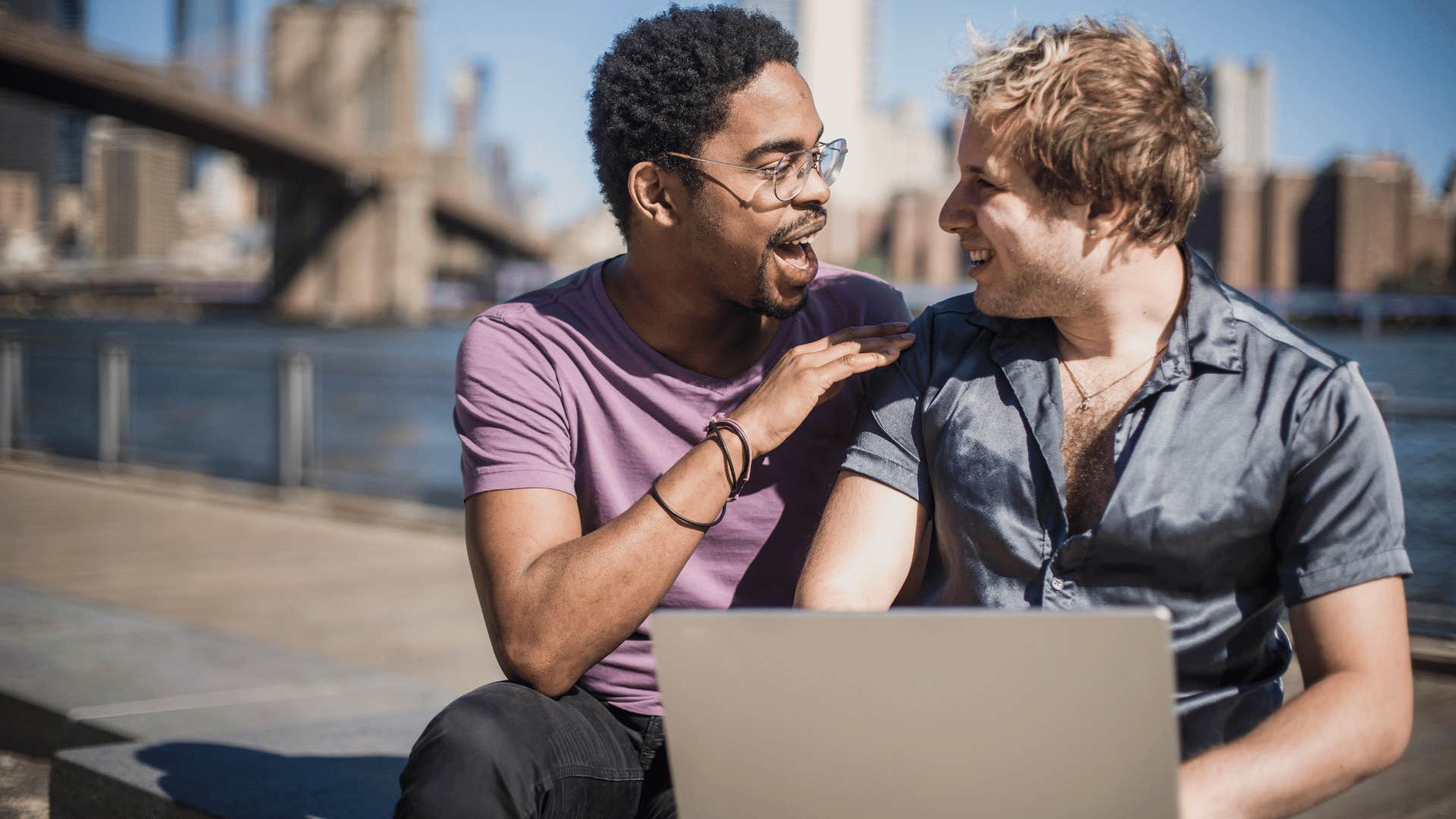 couple encouraging each other to succeed