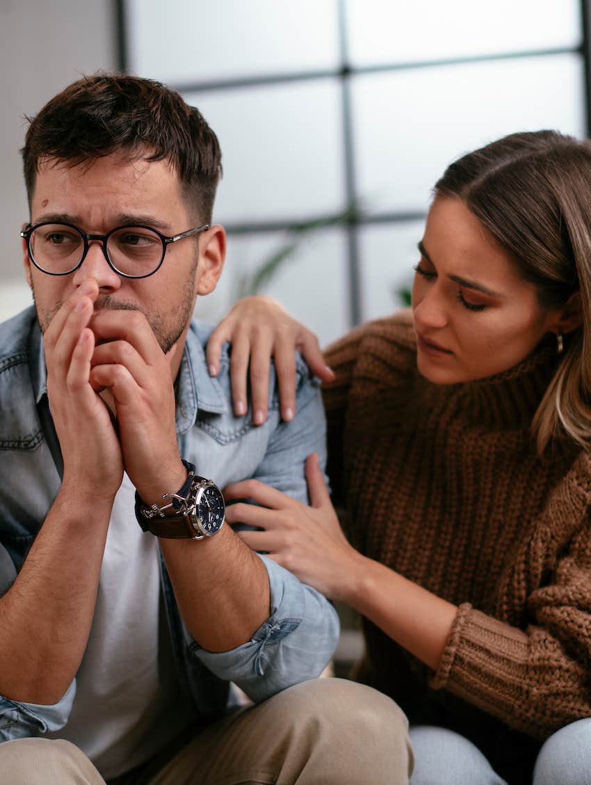 Upset couple knows the relationship won't last
