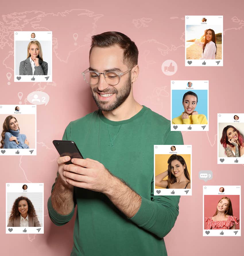 He is still on dating apps, a clear sign he is using you