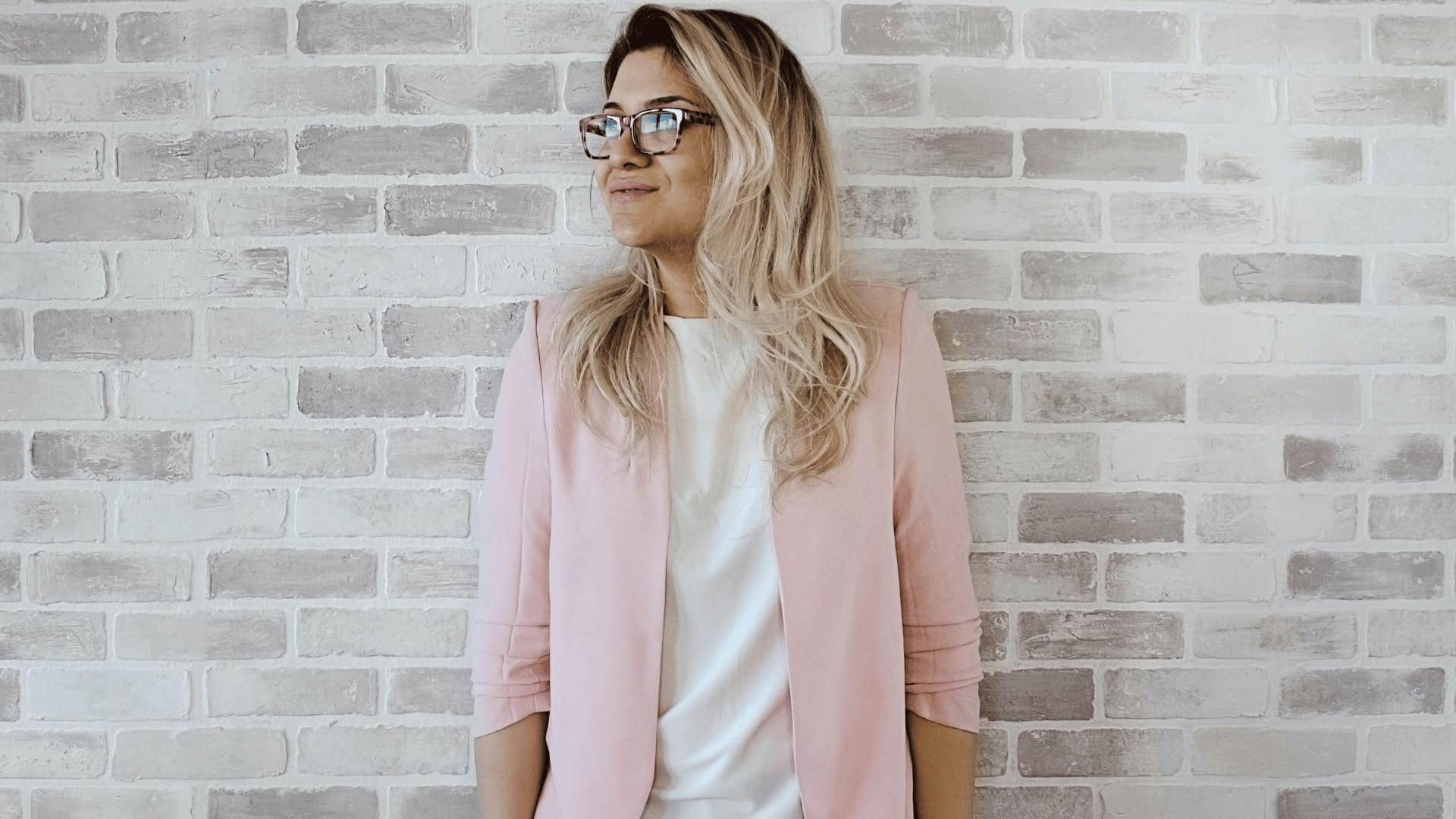 low maintenance woman in pink