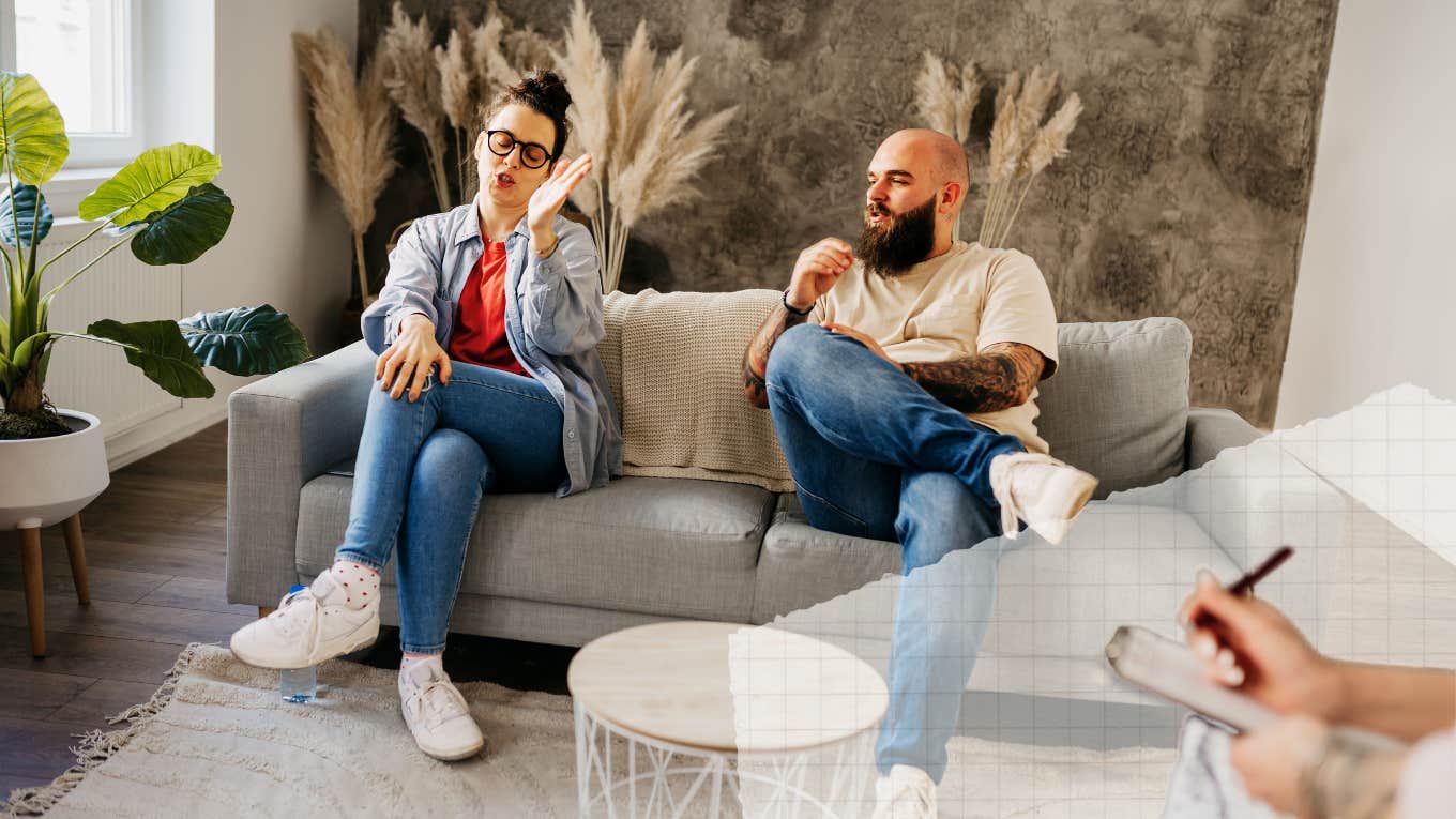 Tiny Signs You Need Couples Therapy Way More Than You Think You Do Couple having a disagreement, signs you need couples therapy