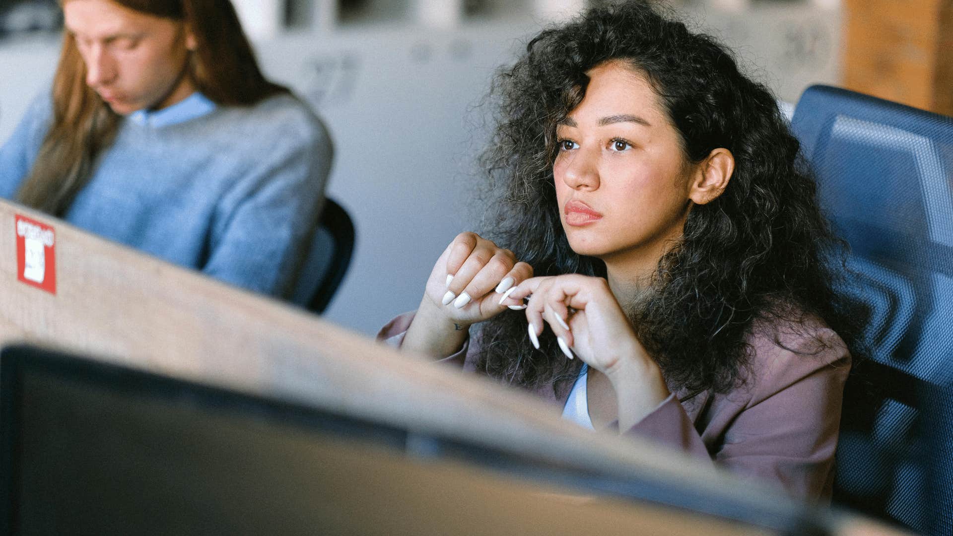woman thinking of problems