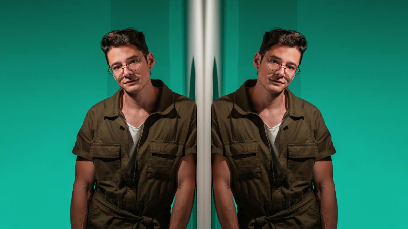 attractive man standing