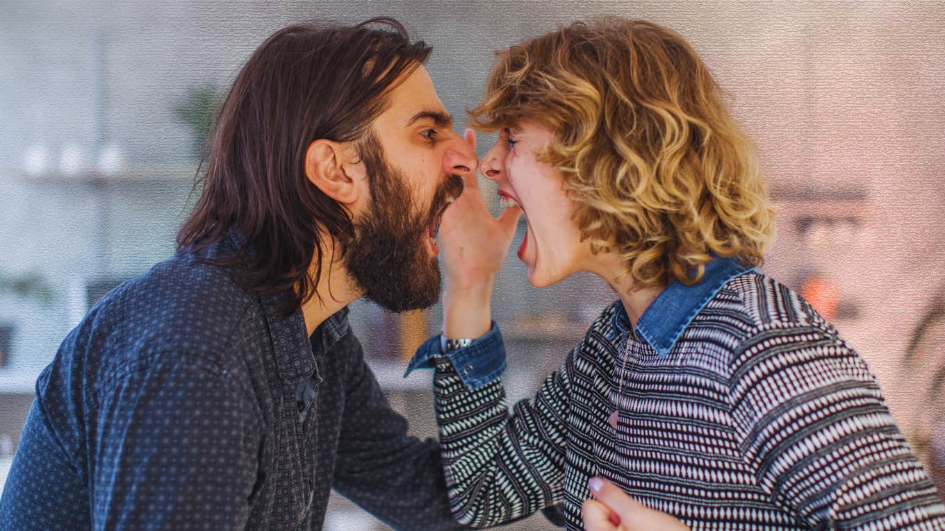 Married couple arguing over a tiny communication slip is destroyed.