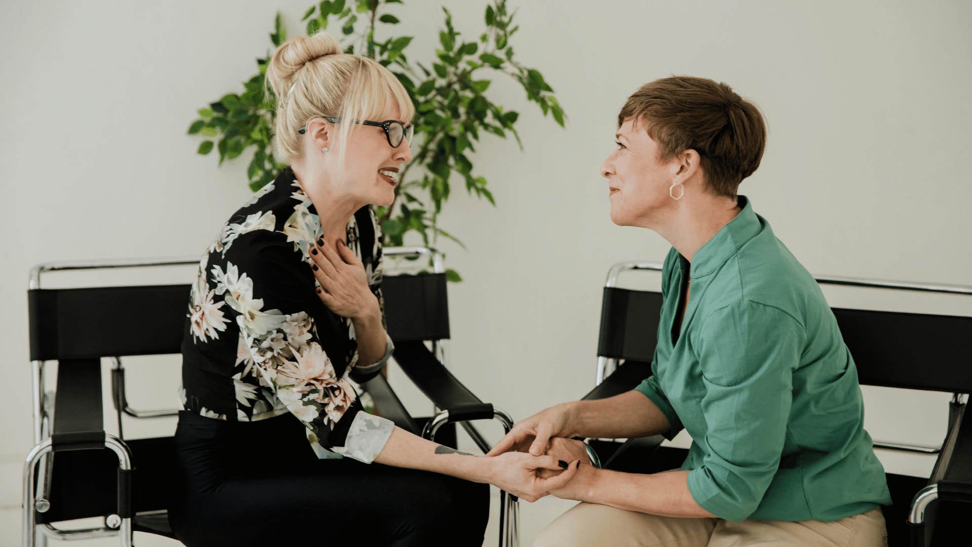 woman with her mentor