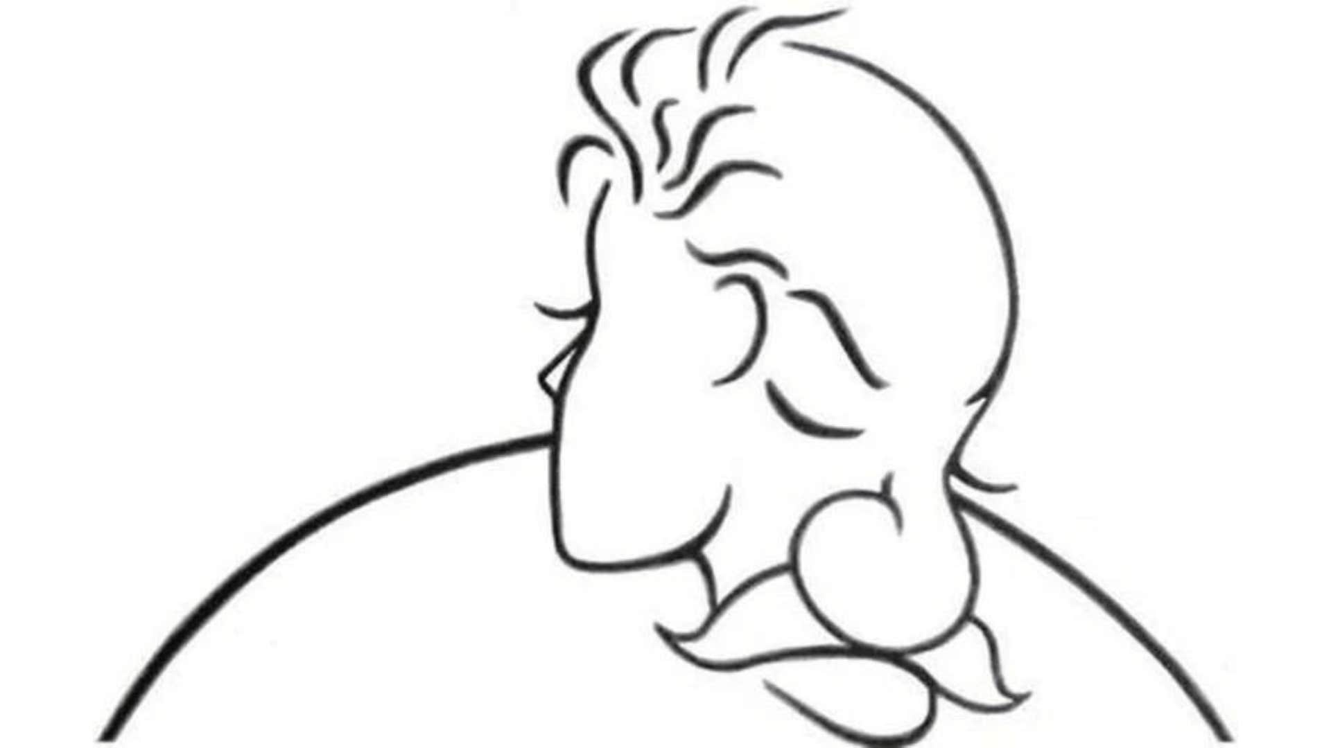 optical illusion old man or woman