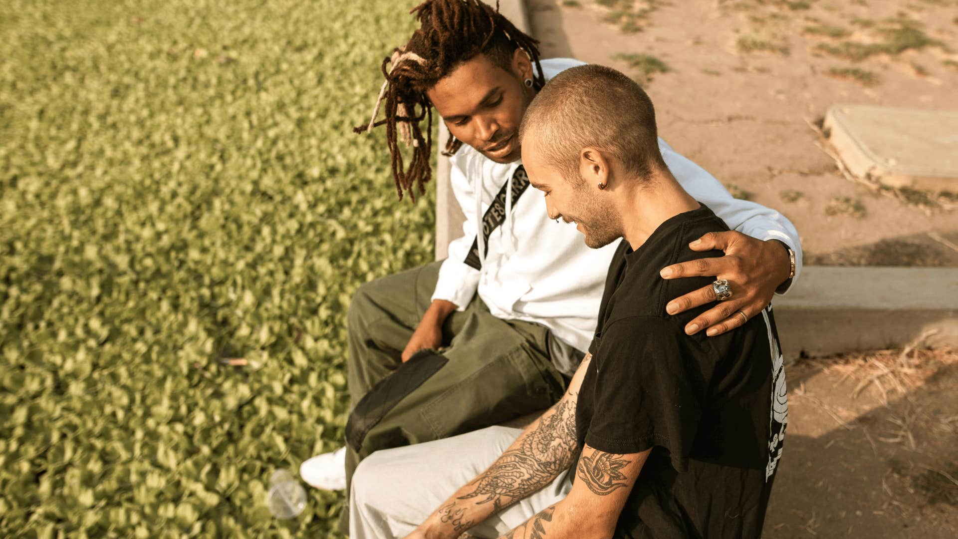 man being kind to other man