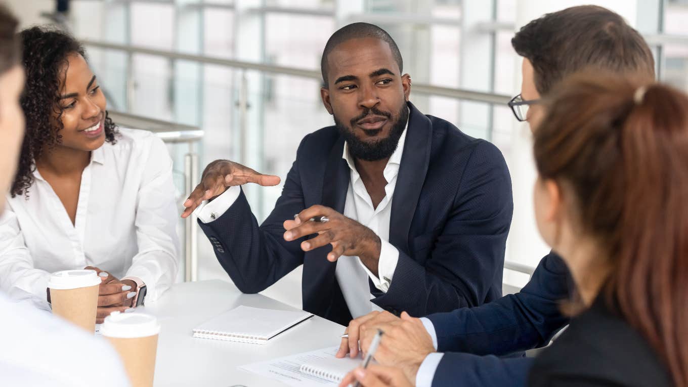 Why Dishonest Managers Are Actually The Best Bosses To Have, According To A Career Strategist God boss talking to employees