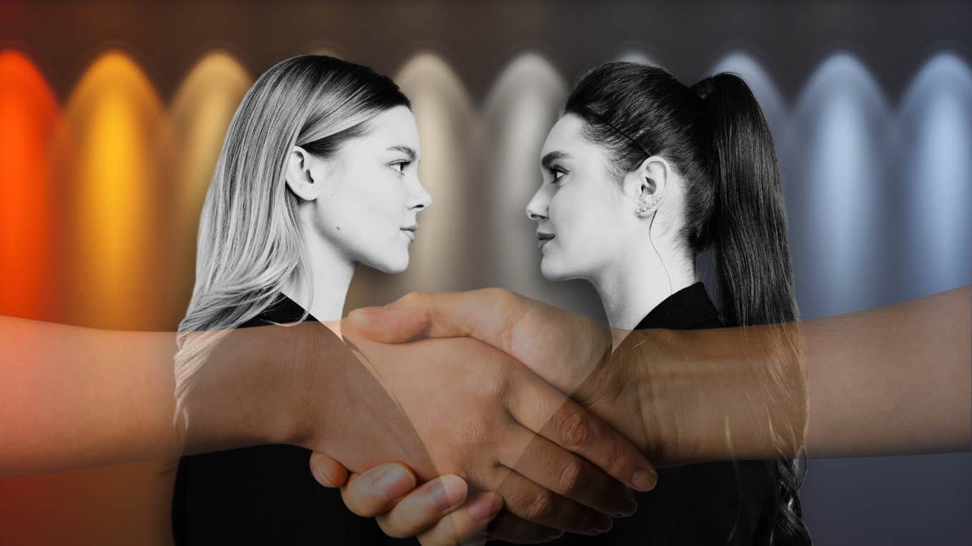 Wife and ex wife relationship, hot, cold, neutral ground.
