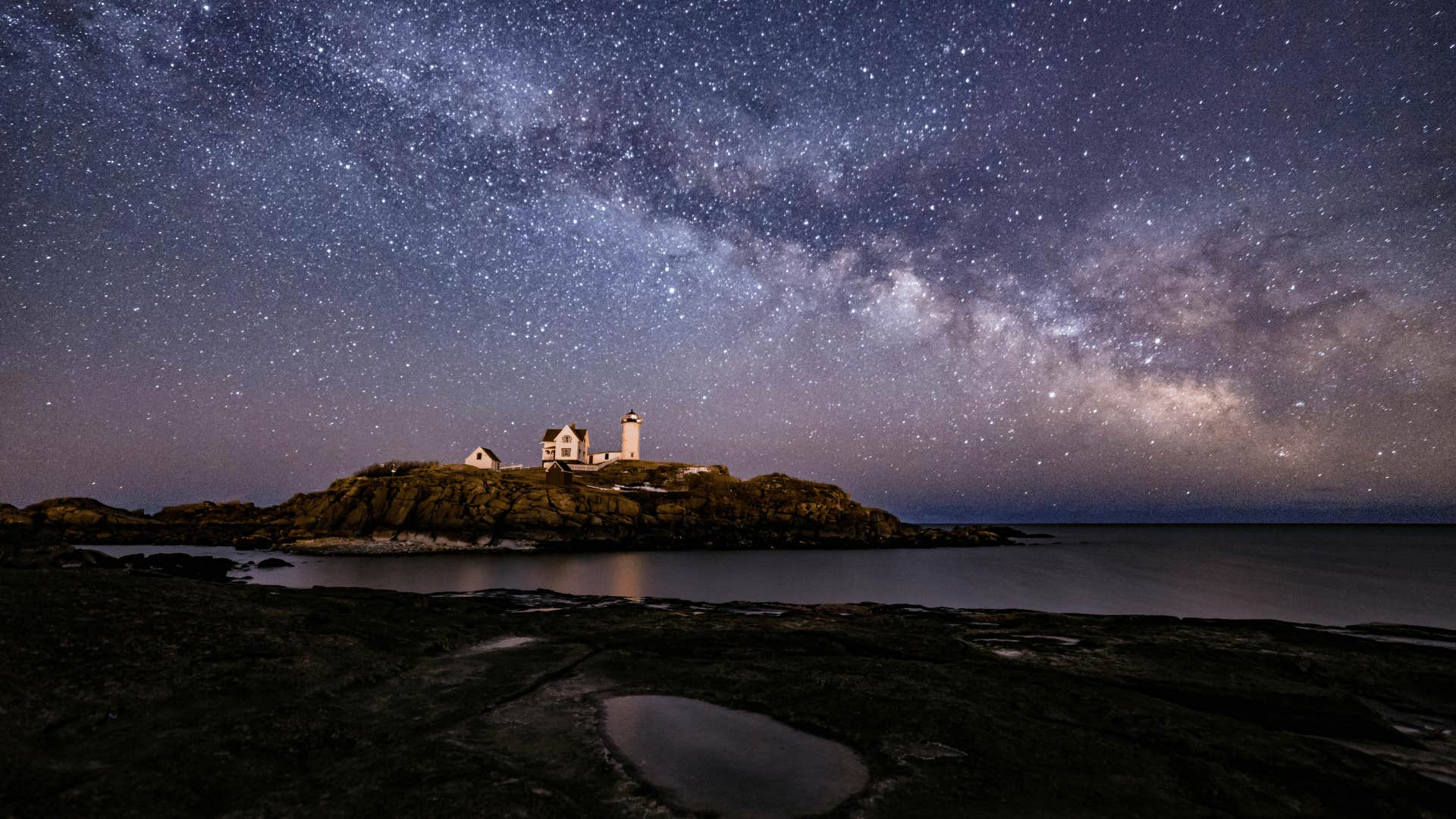 acadia, maine night sky