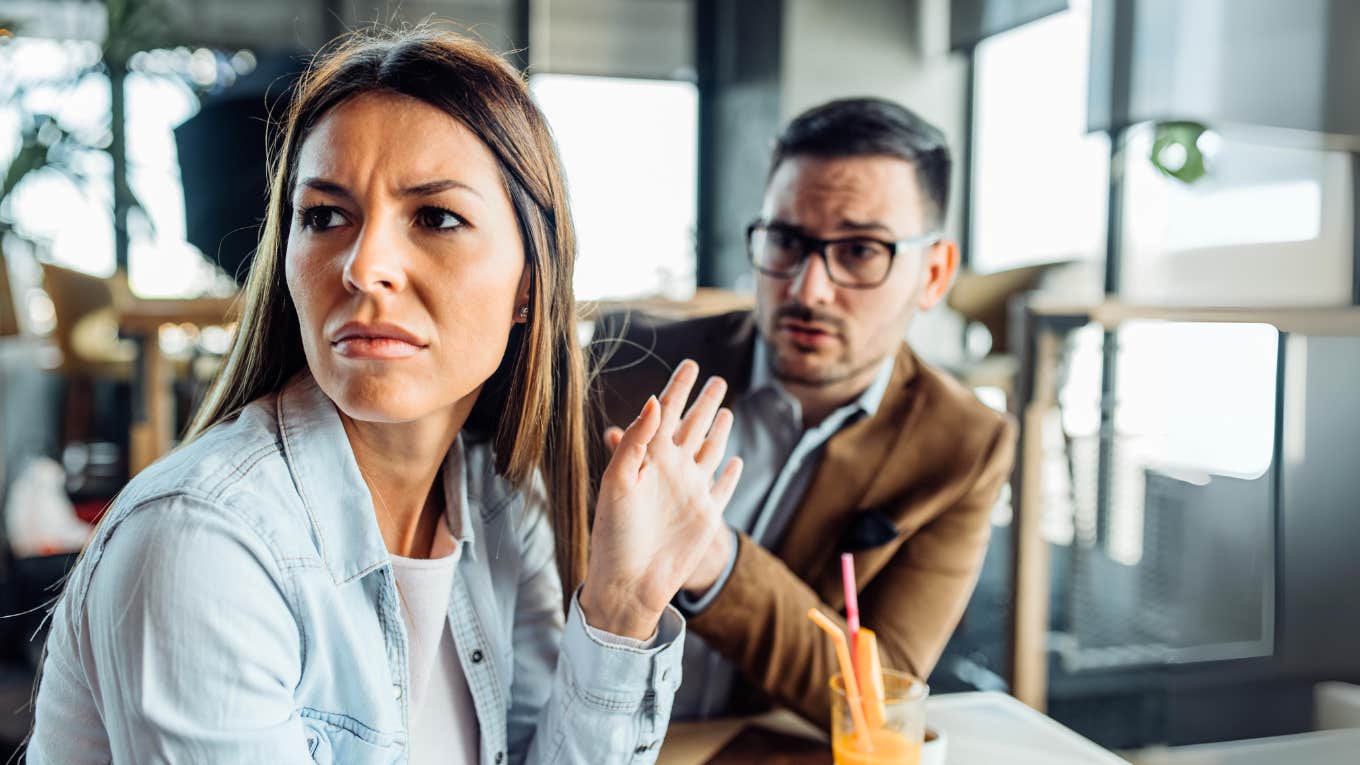 5 Accidental Ways Well-Intentioned Women Repel Nice Guys, Says Relationship Coach Of 25 Years Woman repelling a nice guy