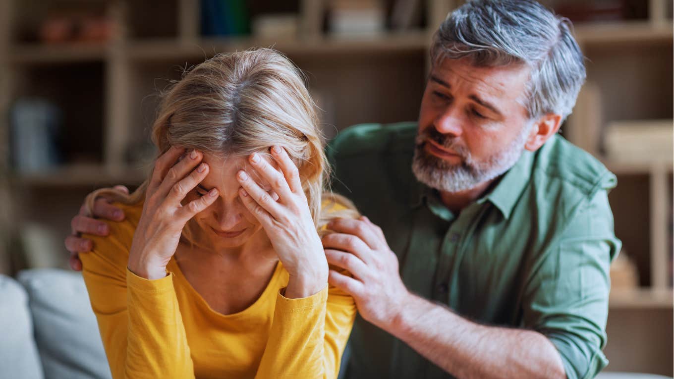 Don't Give Up On A Marriage Before Trying These 5 Last-Ditch Things, According To Psychology Couple tries last-ditch things to save their marriage.