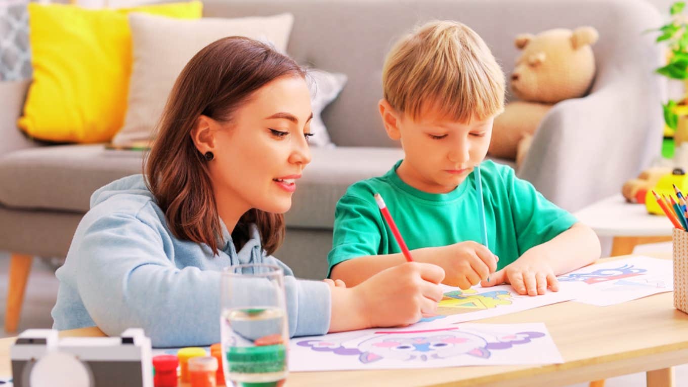 Mom Introduces The Idea Of Paying Babysitters By Activity Rather Than By The Hour babysitter and child
