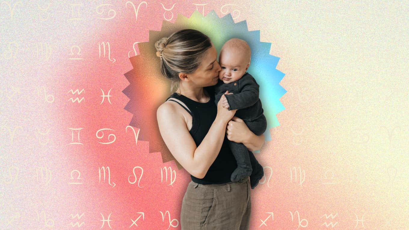 Astrologer Names 3 Zodiac Signs Make Best Parents woman with nurturing zodiac sign being best parent to infant