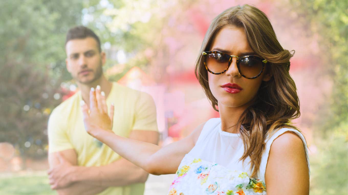 Signs Someone's In A Destructive Relationship Without Even Realizing It, According To Matchmaker Woman notices the signs that she is in a destructive relationship.