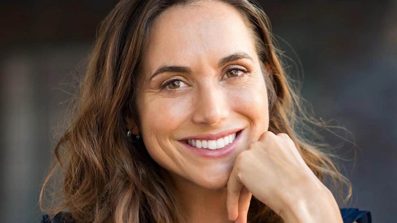 clever intelligent woman smiling