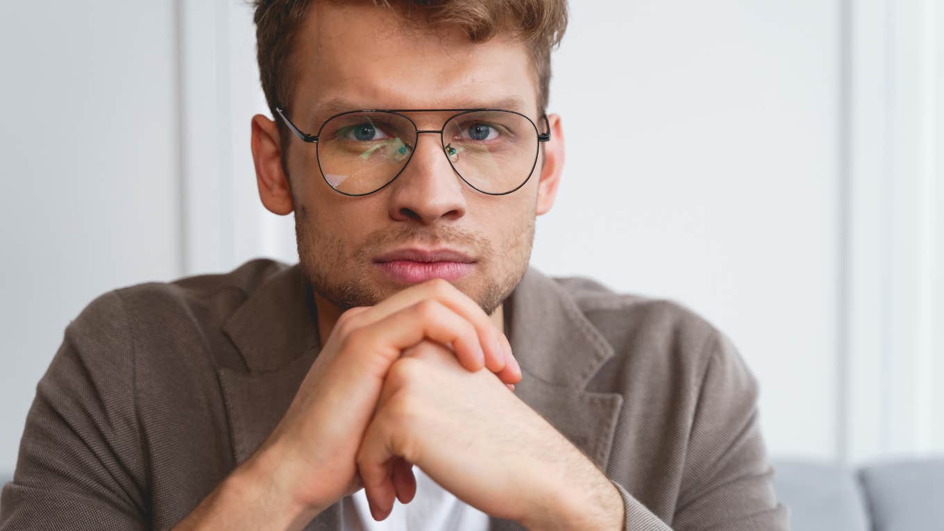 Subtle Traits Of People Who Lack Integrity attractive serious man in glasses