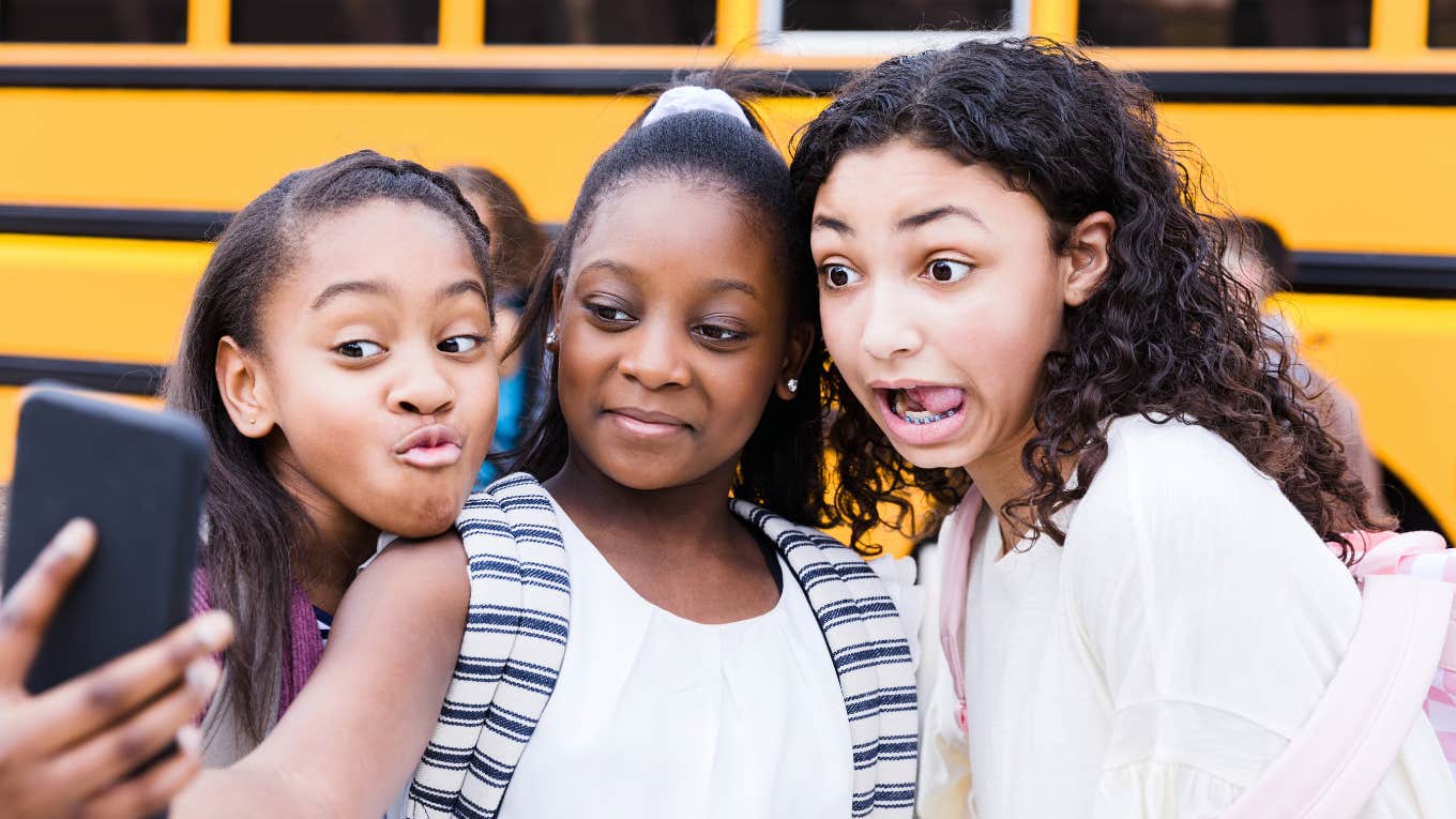 Tween Says Dad Is Ruining Her Life With $600 iPhone & Not $1,200 One tweens with an iPhone