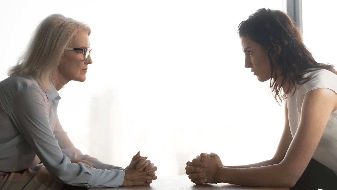 Woman Harassed By Her Boomer Colleague After She Took 12 Weeks Off For Maternity Leave older female worker with younger female worker