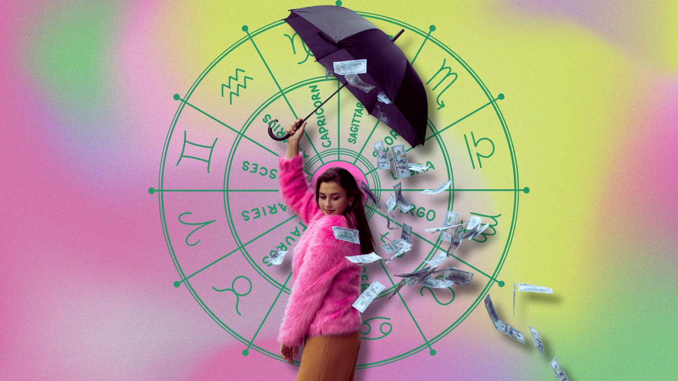 Zodiac Signs That Are Natural Money Magnets, According To An Astrologer woman with zodiac sign that is money magnet