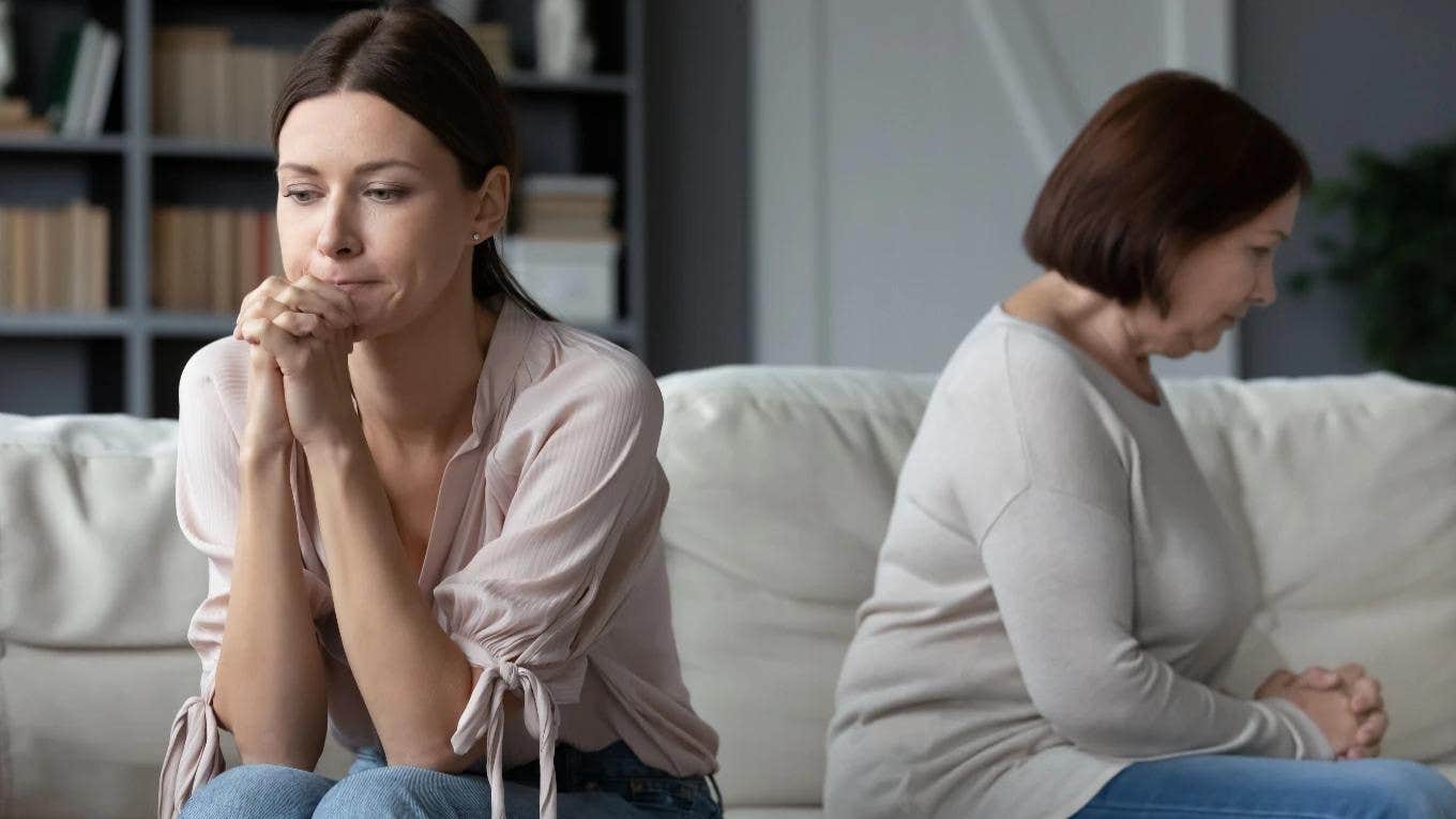 Traits Of Parents Who Don't Have Close Bonds With Their Adult Kids adult child estranged from parent sitting on couch