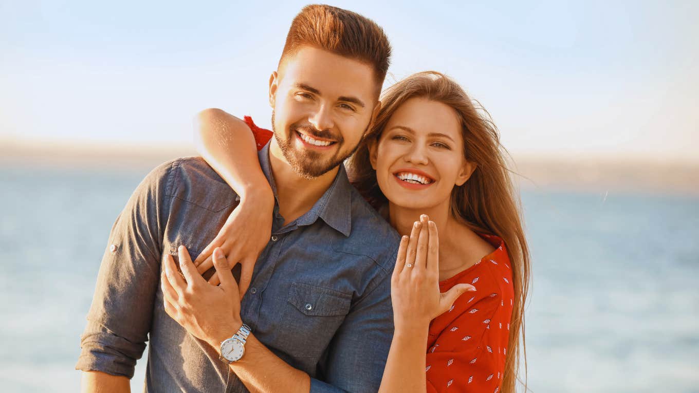 The Perfect Age To Get Married, According To Research Couple gets engaged because they are at the perfect age to get married.