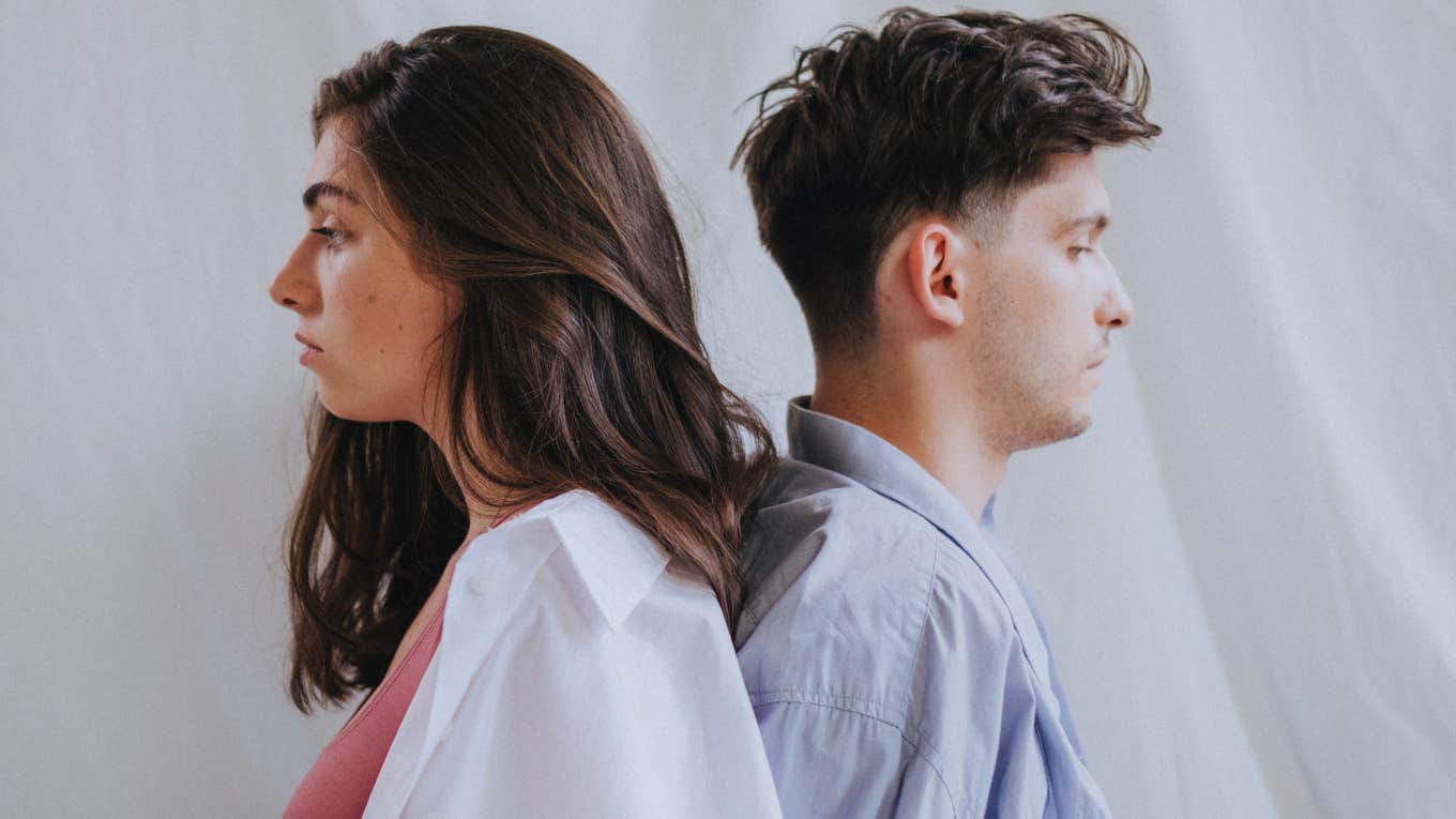 Psychology Tests Bad Relationship Couple takes psychology test for bad relationship.