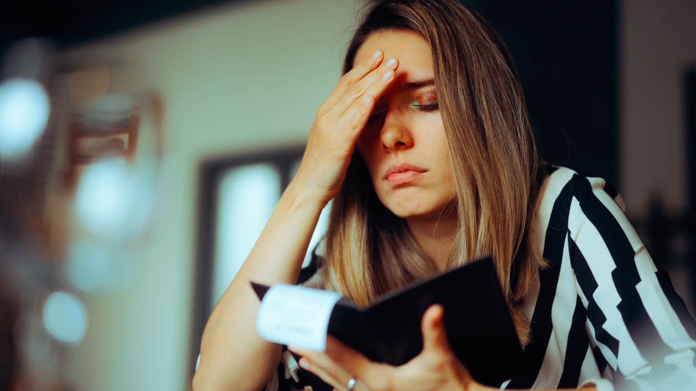 Customer Walks Out Of Restaurant Without Paying Her Bill After Telling Server God's Gonna Pay For This Unhappy Woman Receiving an Overpriced Bill in a Restaurant