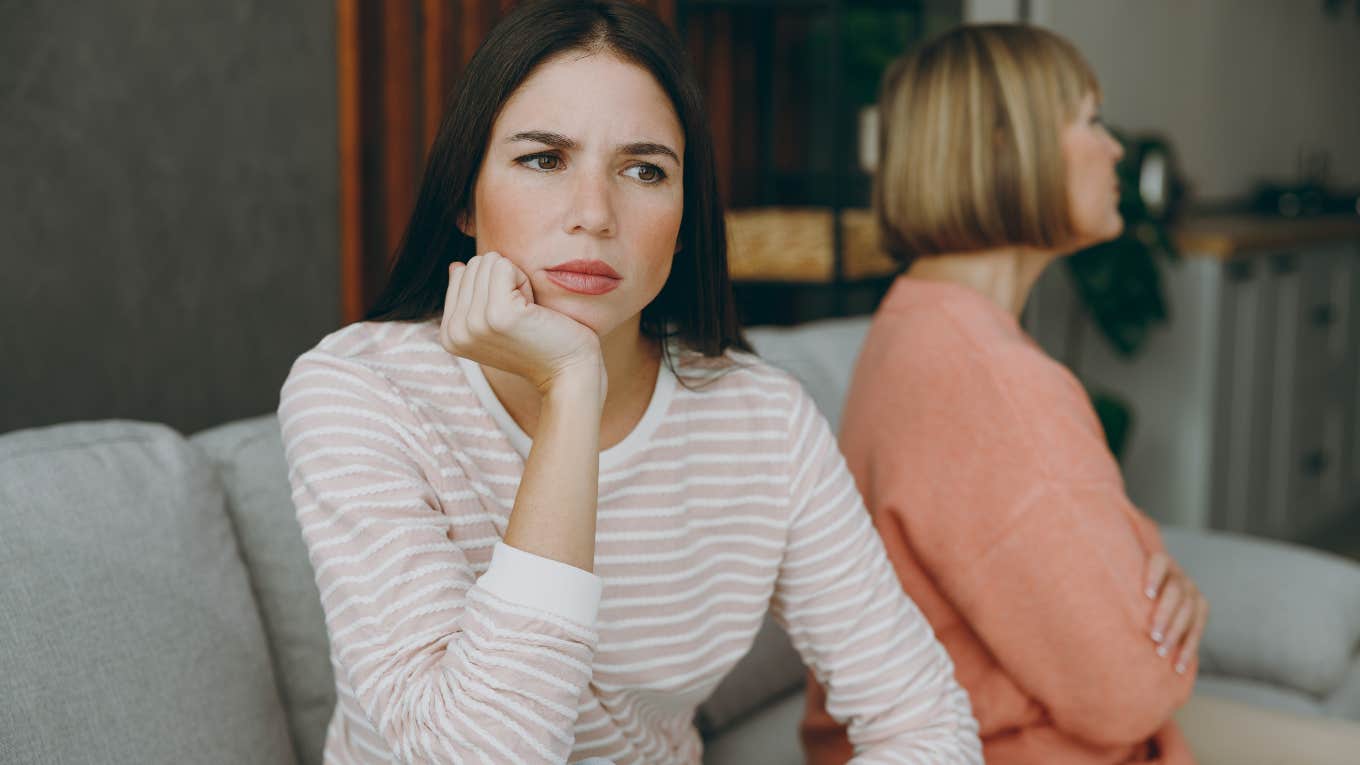 Woman Refuses To Attend Sister’s Wedding Because She Could ‘Do Better’ Woman arguing with her sister over a wedding.
