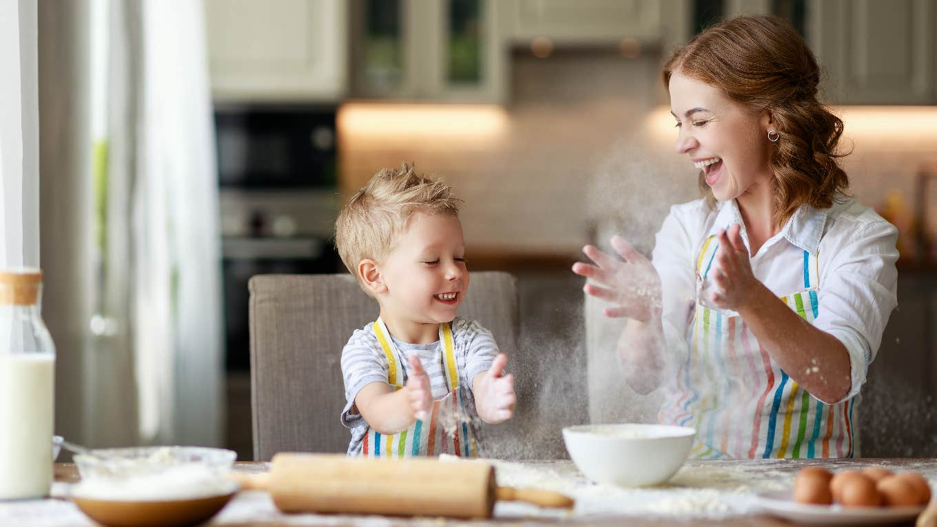 Working Mom Criticized For 'Unsafe' Potluck Dish Her Toddler Helped Make Working mom and son baking for potluck