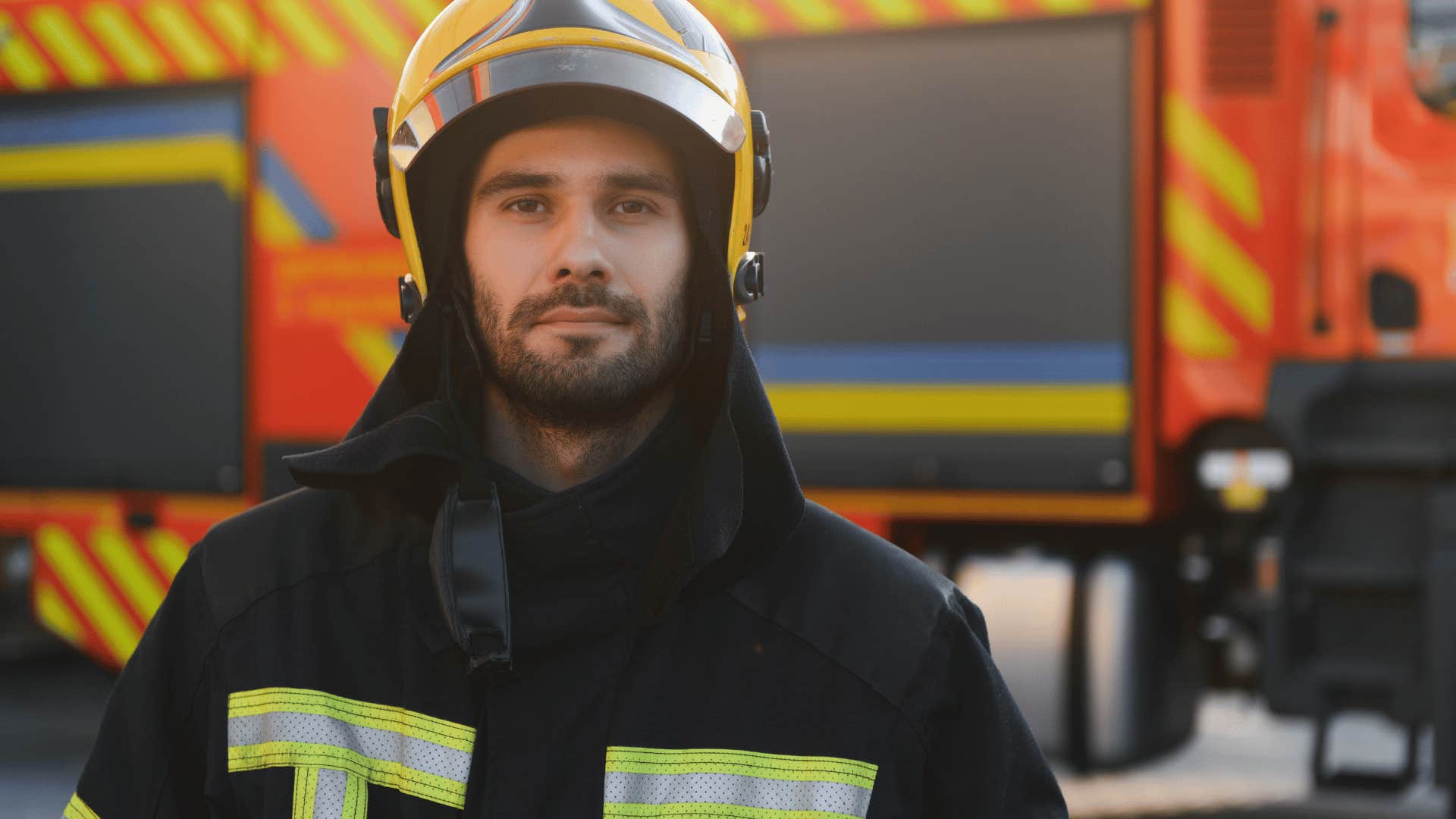 young man in a fireman uniform
