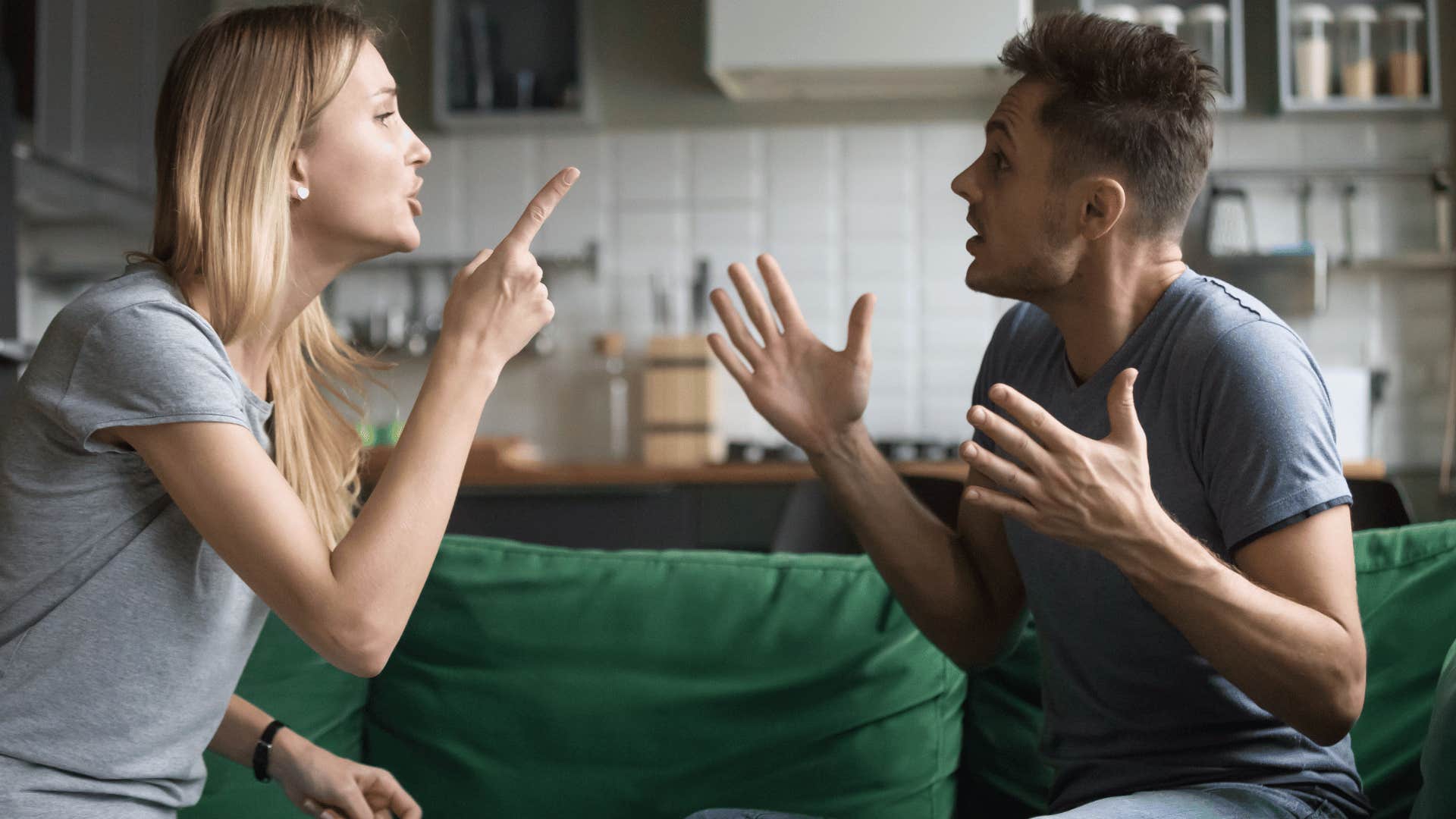 couple arguing and yelling at each other