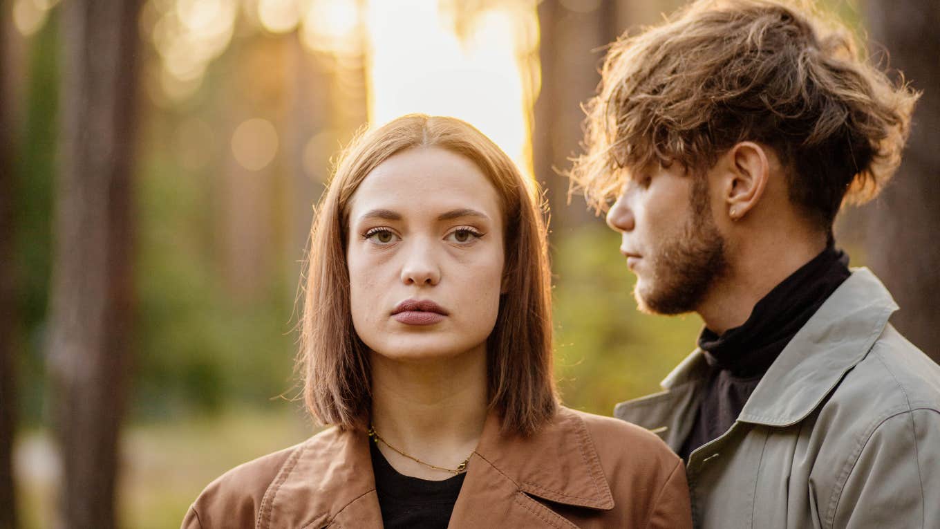How women can break free from guys who treat them badly Redhead woman trying to break free from guy who treated her bad